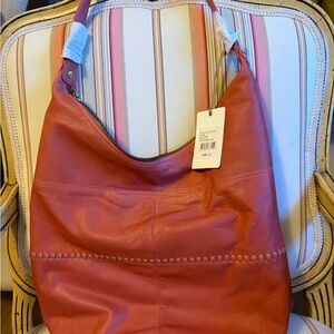 NWT Hobo Brand Entwine Leather Hobo Bag in Ginger
